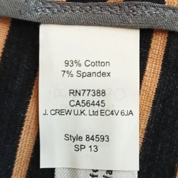 J. Crew women's fall nautical preppy academia blazer notched collar striped S - Picture 7 of 8